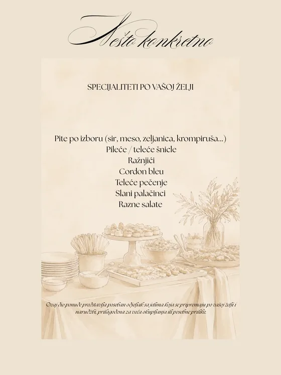 Kartica: specijaliteti po vašoj želji